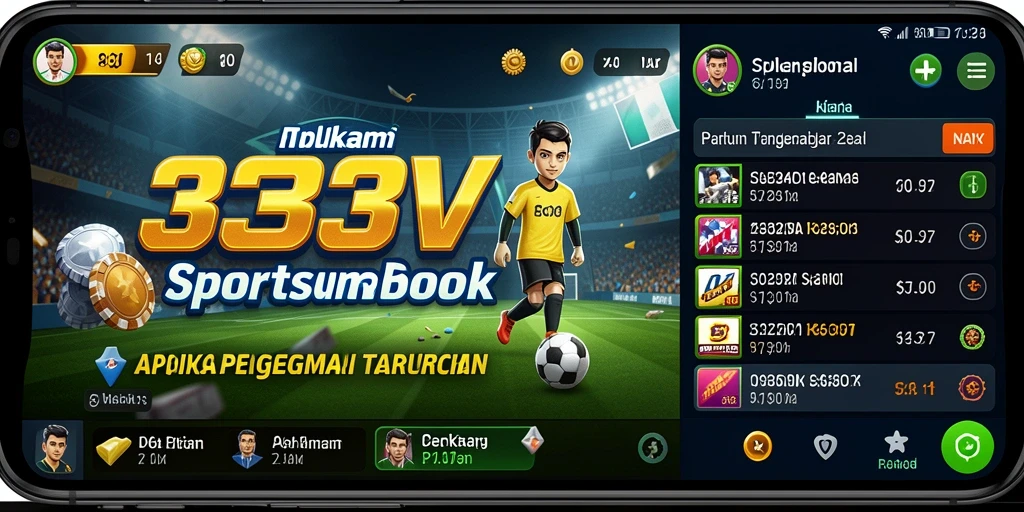 Tangkapan layar gameplay aplikasi Sportsbook yang menarik dan interaktif.