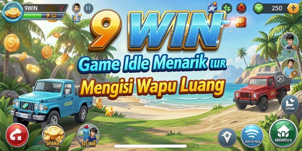 Tangkapan layar gameplay 9WIN dengan elemen Idle yang menyenangkan.