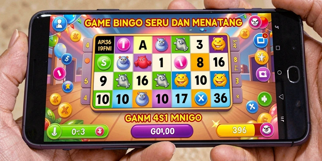 Tampilan gameplay utama API36 dengan interaksi Bingo yang menarik.