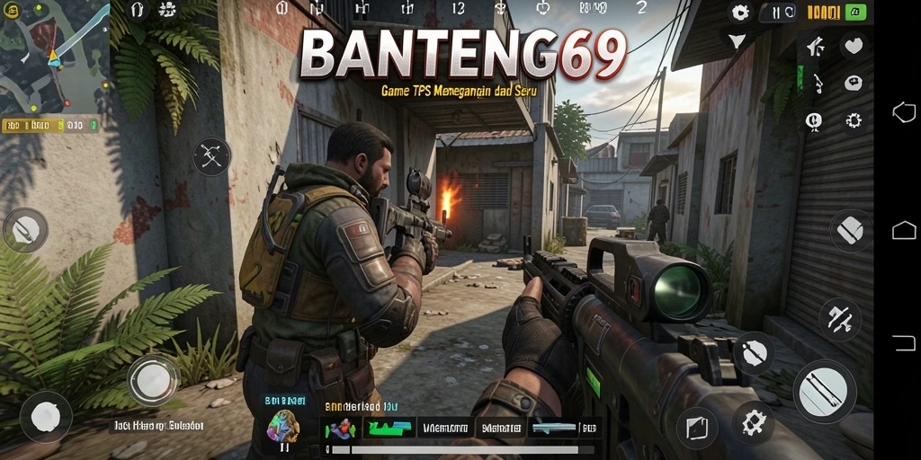 Screenshot BANTENG69 menampilkan aksi seru gameplay TPS dengan grafis mengagumkan.