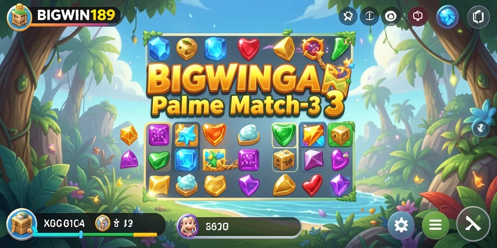 Tangkapan layar gameplay BIGWIN189 menampilkan keseruan mencocokkan item.