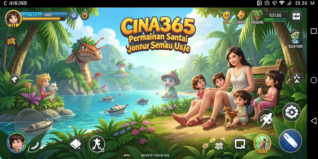 Tampilan gameplay CINA365 yang menarik dan santai.