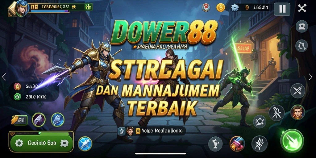 Screenshot gameplay DOWER88 menampilkan aksi strategis yang mendebarkan.