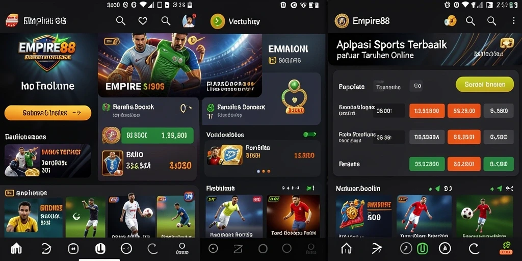 Tampilan gameplay aktif dalam aplikasi EMPIRE88.