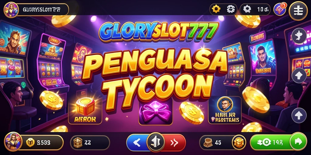 Tampilan gameplay seru GLORYSLOT777 dengan mesin slot yang menggiurkan.