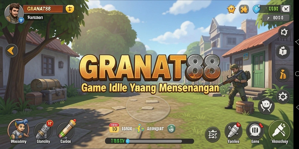 Screenshot gameplay GRANAT88 yang menunjukkan karakter dalam aksi Idle.