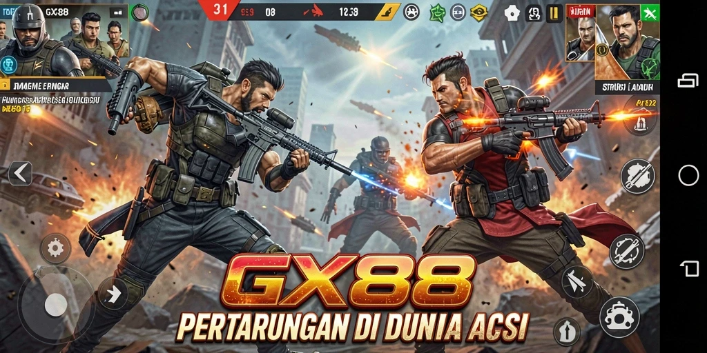 Tampilan seru dari pertarungan epik dalam GX88.