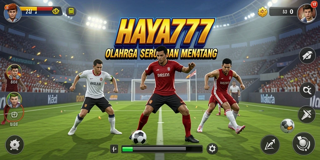 Screenshot gameplay HAYA777 menampilkan aksi seru olahraga.