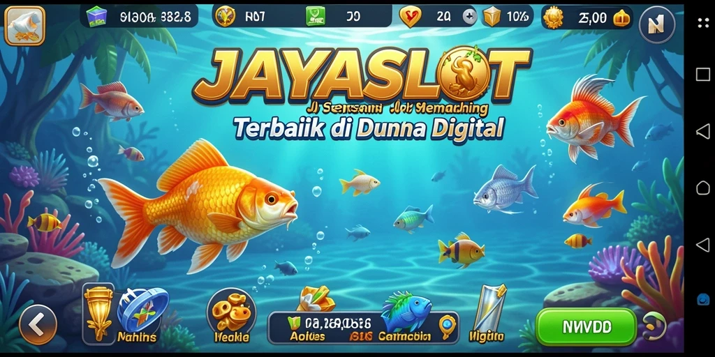 Screeenshot JAYASLOT menampilkan momen menangkap ikan besar di laut.