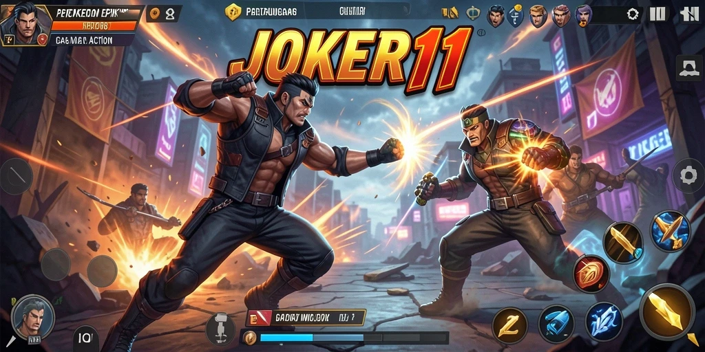 Tampilan gameplay JOKER11 yang menegangkan dan penuh aksi.