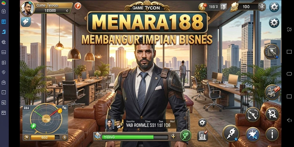 Tampilan menarik dari gameplay MENARA188 dengan elemen Tycoon