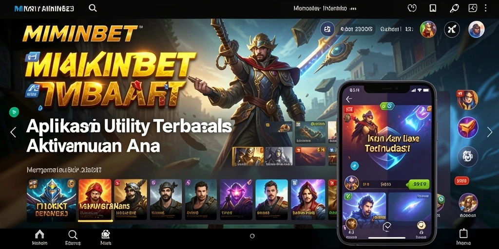 Tampilan antarmuka MIMINBET yang sederhana dan fungsional.