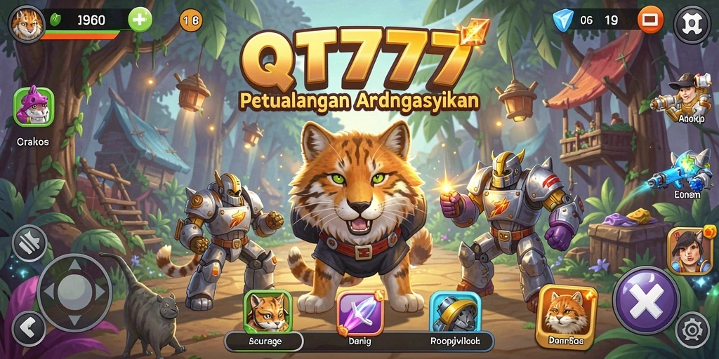 Tampilan gameplay QT777 yang menantang dan seru.