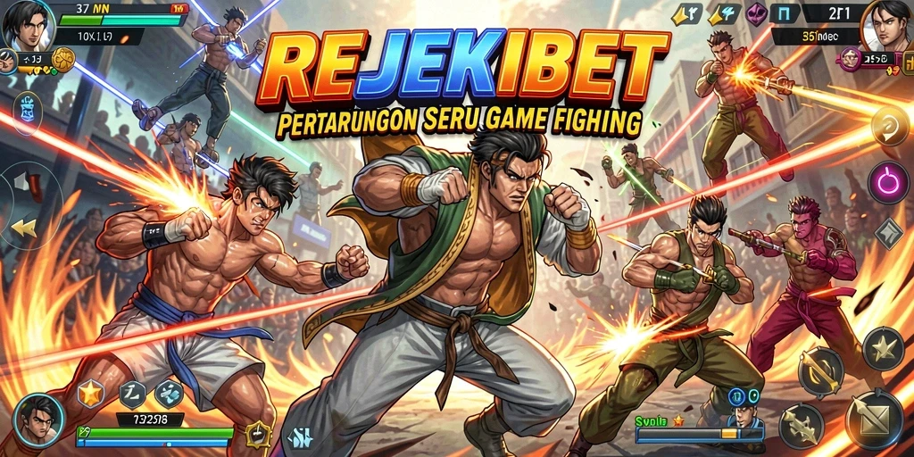 Gameplay seru dari REJEKIBET dengan pertarungan yang mendebarkan.