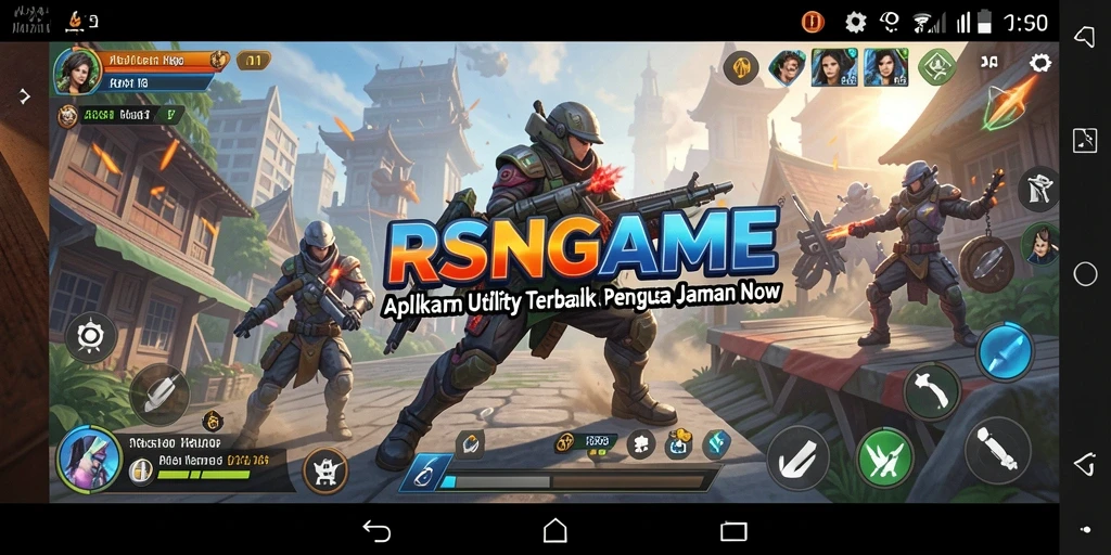 Screenshot utama RSNGAME dengan tampilan alat Utility.