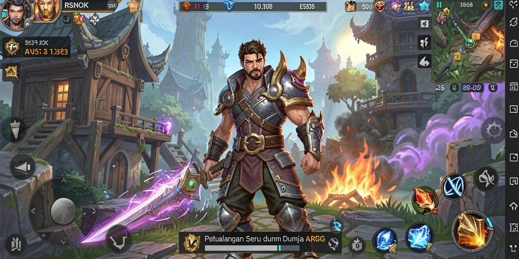 Tampilan gameplay seru dalam RSNOK yang penuh aksi.
