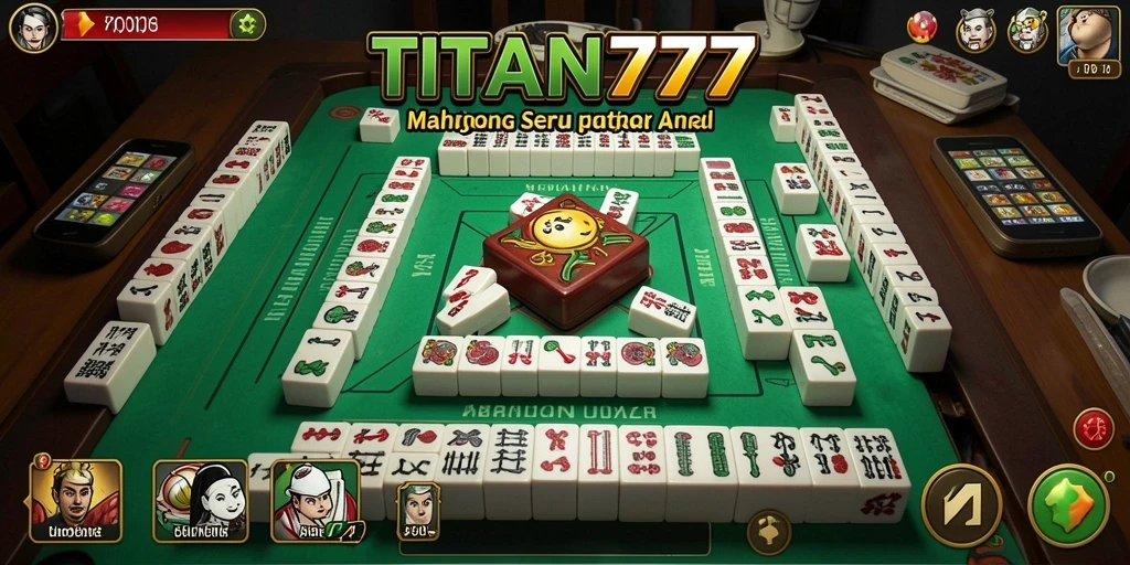 Tampilan gameplay seru dalam permainan Mahjong TITAN777.