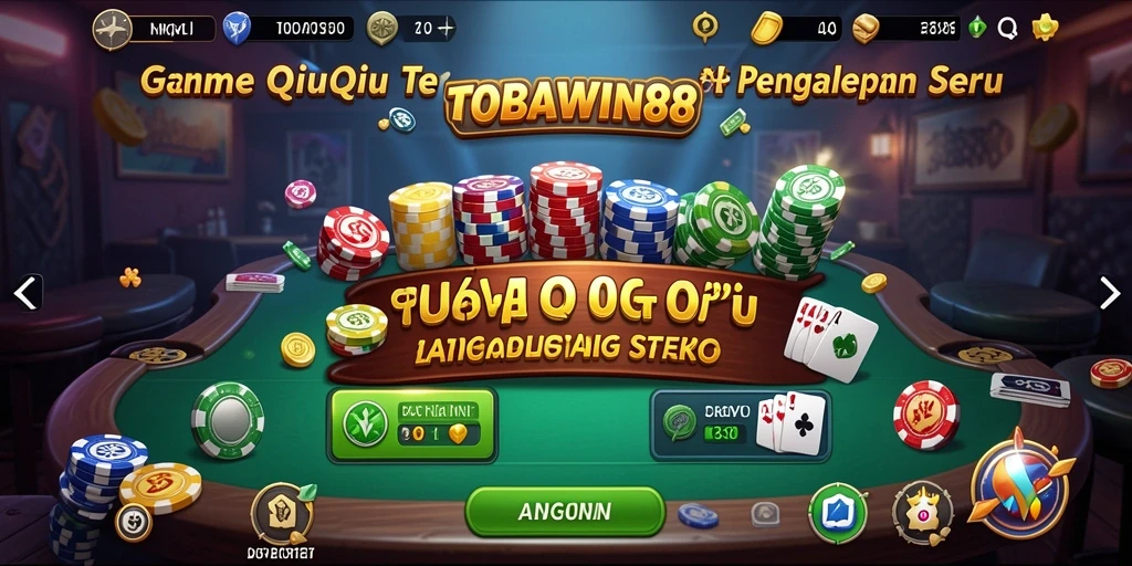 Tampilan gameplay QiuQiu yang seru di TOBAWIN88.