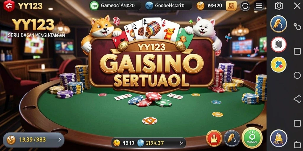 Screenshot gameplay <strong>YY123</strong> yang menampilkan aksi seru di Kasino.